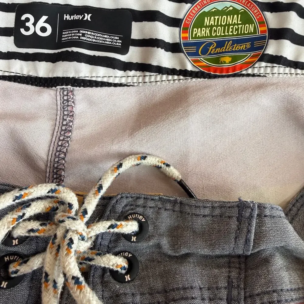 Hurley x Pendleton National Park Edition Yellowstone Swim Board Shorts Size 36